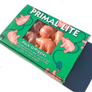 VTG Primal Lites Pack-O-Pigs String Lights 1993
